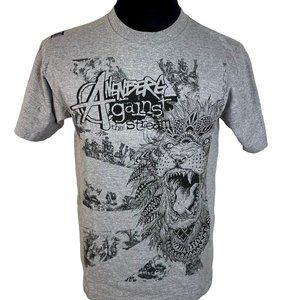 Men's Gray cotton Anenberg graphic t-shirt size M